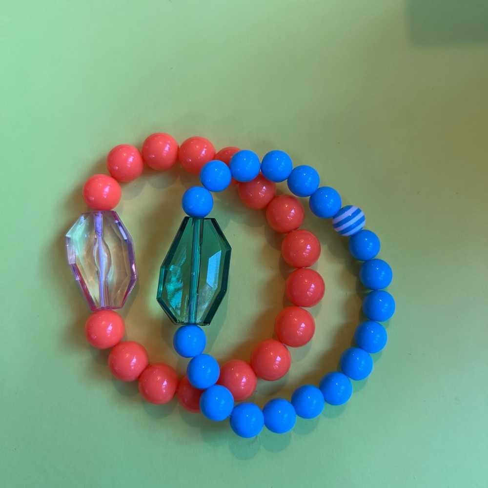 Colorful Kids Beaded Bracelets Set